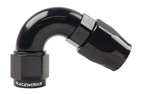 Raceworks 100 Series 120 Degree Hose End