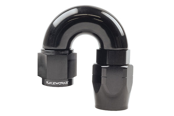 Raceworks 100 Series 180 Degree Hose End