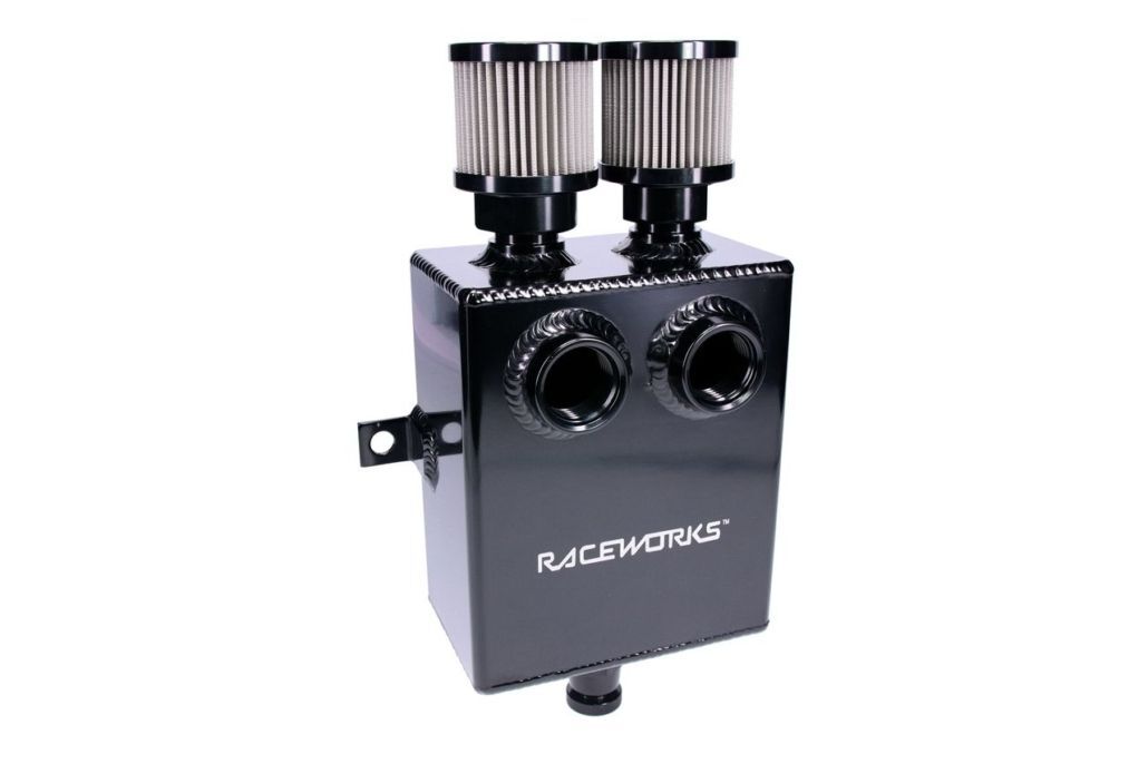 Raceworks 1.6L Slimline Catch Can With Drain Tap