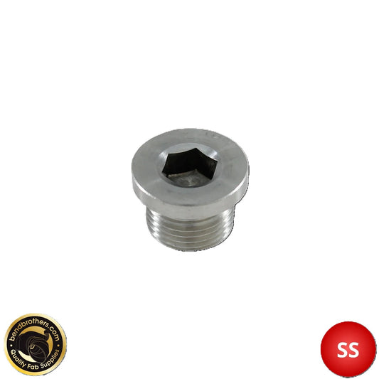 Stainless Steel O2 Sensor Block Off/Cap Screw In (M18x1.5)