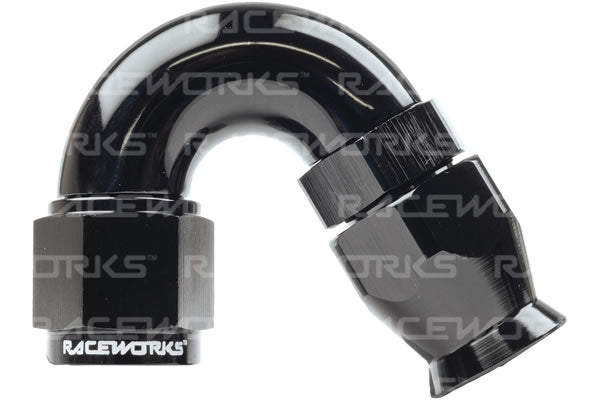Raceworks 200 Series 150 Degree Hose End