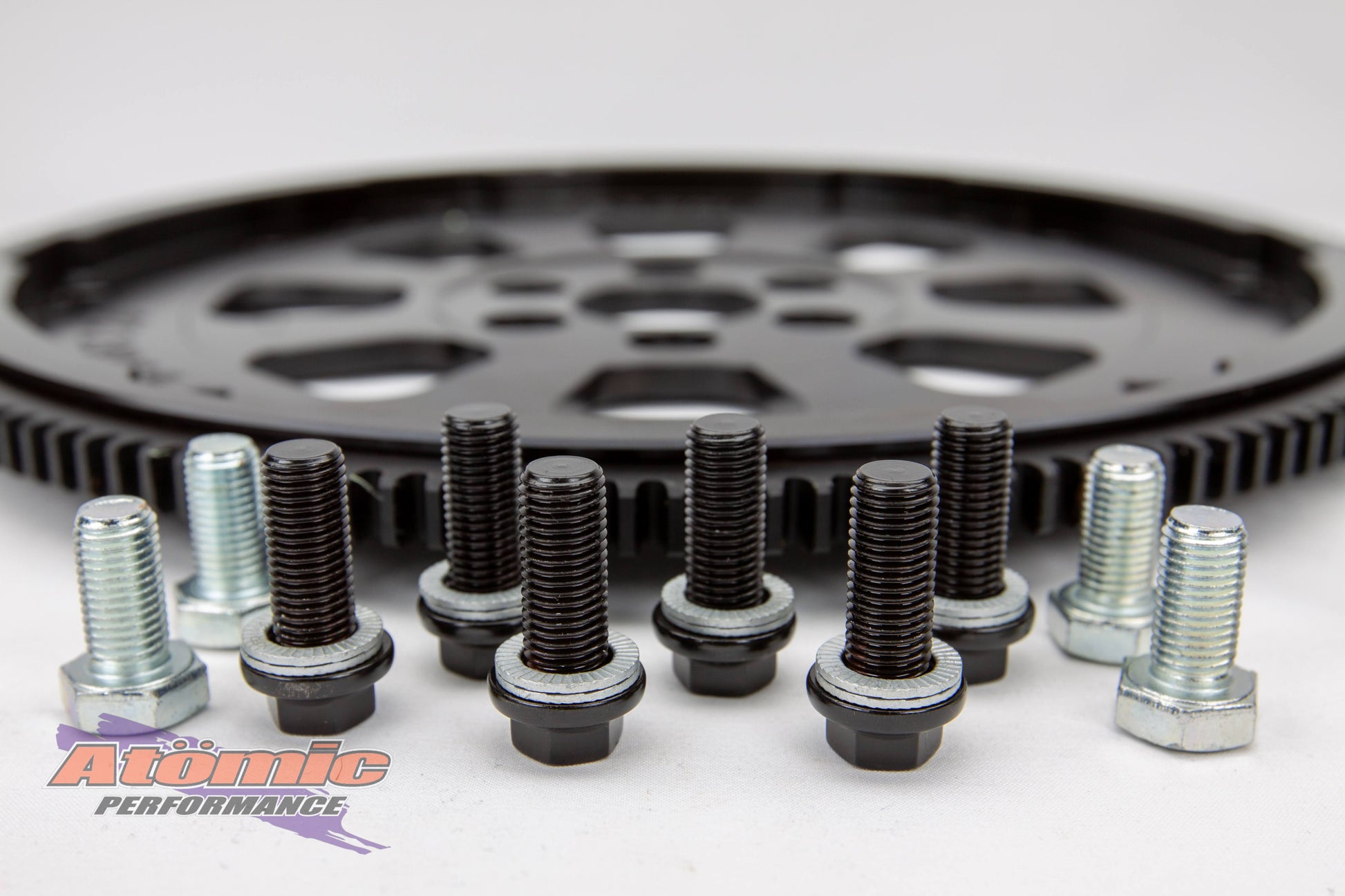 Atomic Barra Billet Flexplate Kits - ARP Bolts with Nordlock Washers
