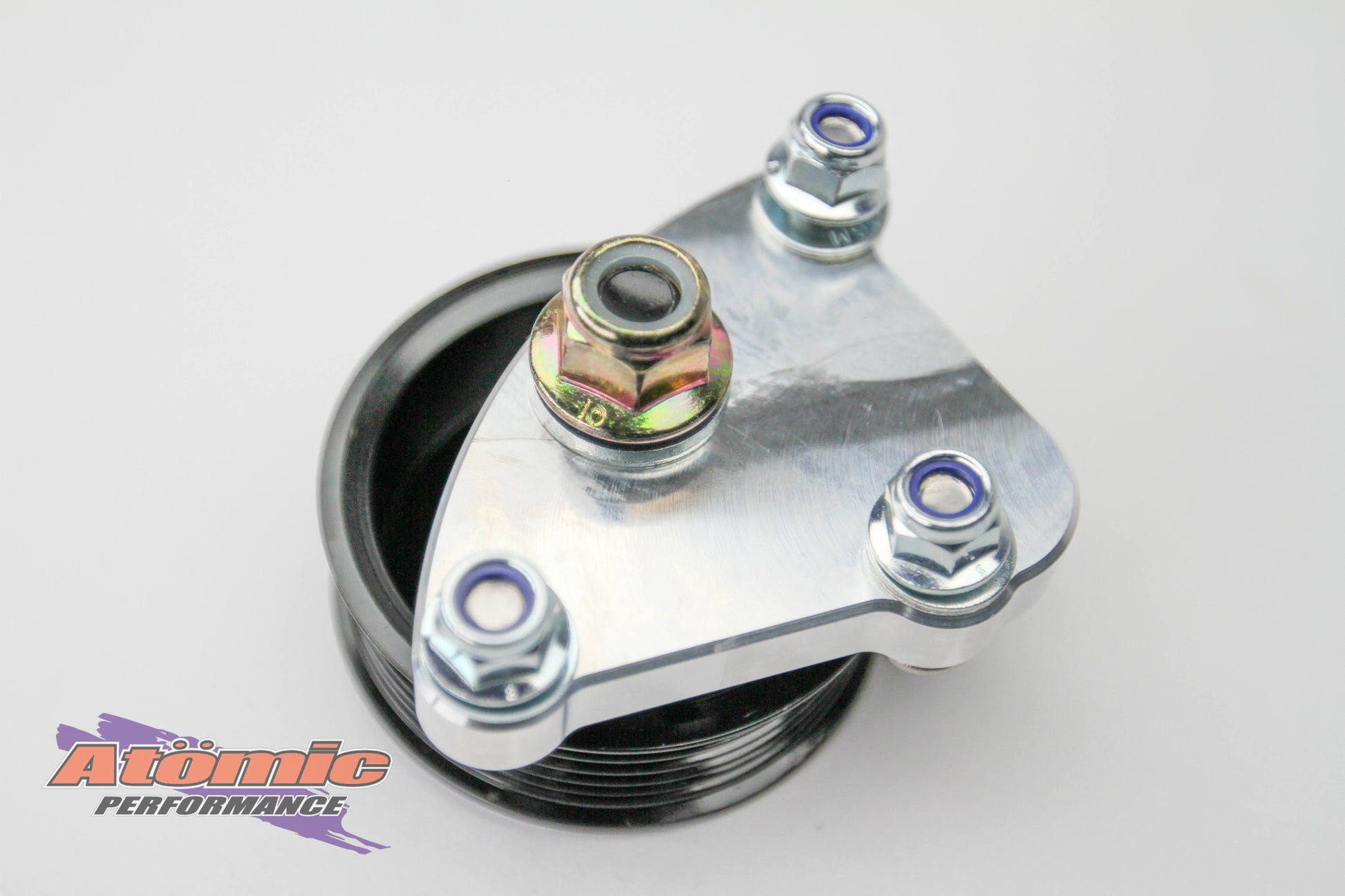 Atomic Barra Billet Power Steering Pump Delete Kit – Ford BA-FGX DOHC | CNC Alloy | Mounting Hardware Included