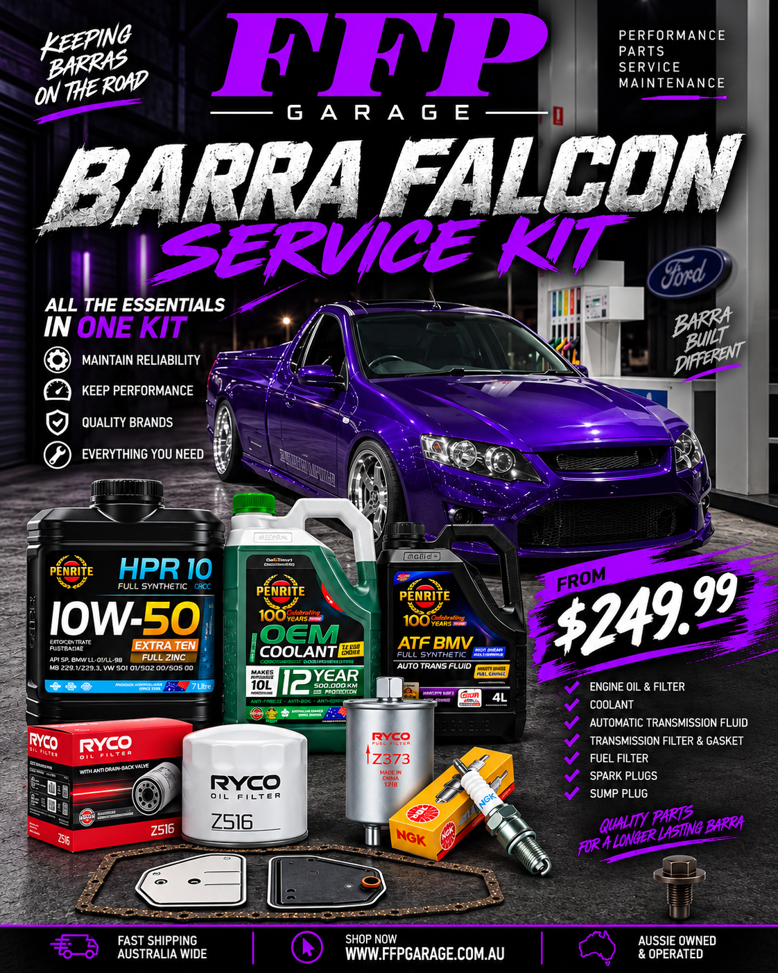 Ford Falcon/Barra Service Kit
