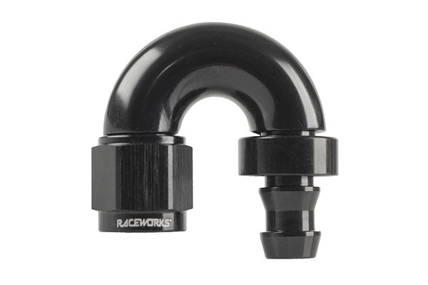 Raceworks 400 Series 180 Degree Hose End